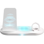 SBS Wireless Charger Qi 3 In 1 Station 10W White - (WIRDESKQI3IN)