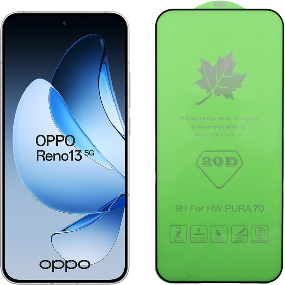 Idol 1991 Tempered Glass Oppo RENO13 5G 6.59'' 9H 0.25mm 20D Full Glue Semi Curved BLACK