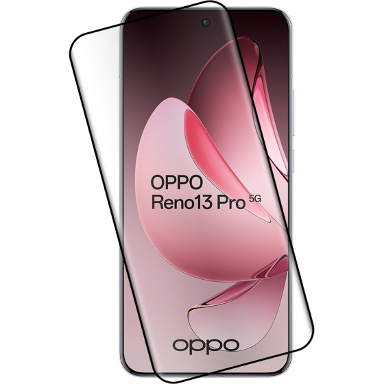 Idol 1991 Tempered Glass Oppo RENO13 Pro 5G 6.83'' 9H 0.30mm 3D Edge Glue Semi Curved Finger Unlock BLACK