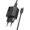 Hoco Charger 2 x Type C + 2 x Usb A + Cable Type C To Type C Pd QC3.0 3A 30W N56 black