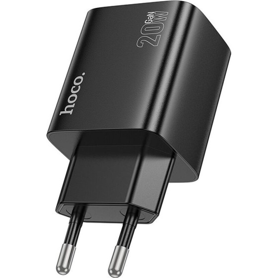 Hoco Charger 2 x Type C + 2 x Usb A Pd QC3.0 3A 20W N55 black