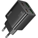 Hoco Charger 2 x Type C + 2 x Usb A Pd QC3.0 3A 20W N56 black
