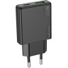 Hoco Slim Wall Charger Usb A + Type C Pd QC3.0 3A 20W N38 black