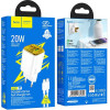 Hoco Wall Charger Usb A + Type C + Cable Type C To Lightning Pd QC3.0 3A 20W N52 white