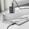 Hoco Wall Charger Usb A + Type C + Cable Type C To Type C Pd QC3.0 3A 20W N34 transparnent