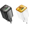 Hoco Wall Charger Usb A + Type C Pd QC3.0 3A 20W N52 white