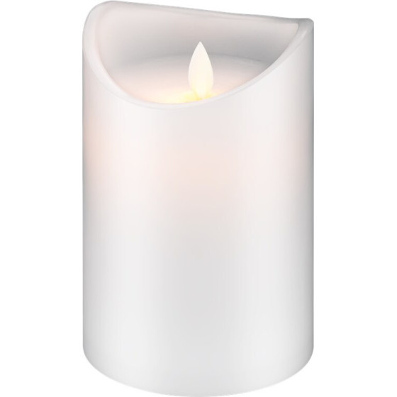 Goobay Led Real Wax Candle, white, 10 x 15 Cm - (77776)
