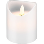 Goobay Led Real Wax Candle, white, 7.5 x 10 Cm - (77774)