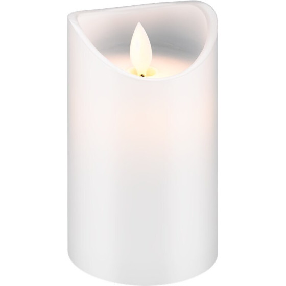 Goobay Led Real Wax Candle, white, 7.5 x 12.5 Cm - (77775)
