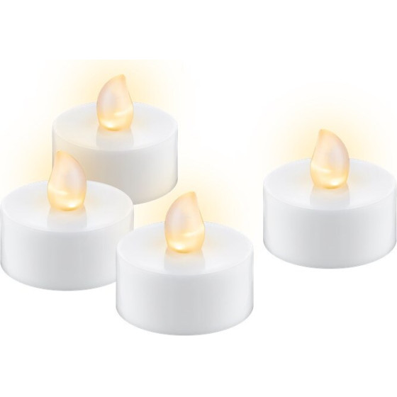 Goobay Set Of 4 Led Tea Lights With Timer - (77752)