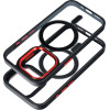 Color Edge Mag Cover Case Compatible With Magsafe For Iphone 13 Black Red OEM