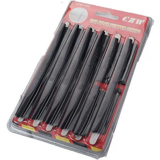 Car Door Edge Protector 8 Pcs Black OEM