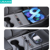 Usams ��������� ����������� US-SJ649 ��� Tesla(3/Y), �� 2x �������, USB/USB-C �����, 60W, ���� - (SJ649HUB01)