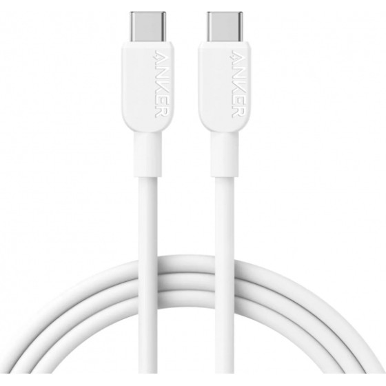 Anker USB-C To USB-C Cable 310, 240W, 0.9m, White - (A81D5H21)