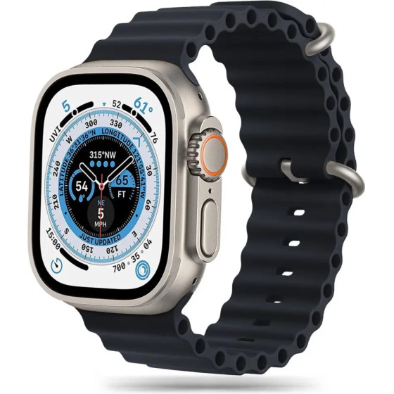 Tech-Protect Iconband Pro Strap For Apple Watch 4 / 5 / 6 / 7 / 8 / 9 / Se / Ultra 1 / 2 (42/44/45/49 mm) - Black 9490713929971 - (22299-0)