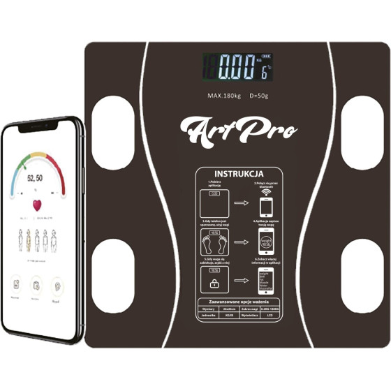EXTRALINK Home Inteligenta Waga ?Azienkowa Bluetooth - (EX.21052)
