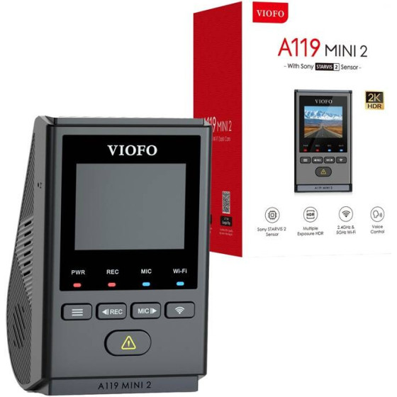 Viofo 2K 60fps WiFi, GPS ����������� ������ - (A119 MINI 2-G)