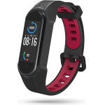 Tech-Protect Armor Strap for Xiaomi Mi Smart Band 5 / 6 / 6 NFC - Black and Red 6216990211591 - (18478-0)