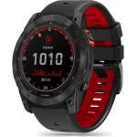 Tech-Protect IconBand Pro Strap for Garmin Fenix 3 / 5X / 3HR / 5X Plus / 6X / 6X Pro / 7X - Black/Red - (23993-0)