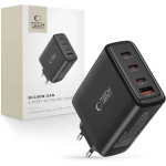 Tech-Protect NC100W-GAN charger network GaN 3x USB-C PD 100W / USB-A QC 3.0 - black 9490713935101 - (23689-0)