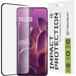 Techsuit - 111D Full Cover / Full Glue Glass / 3D Curved Screen - Motorola Edge 60 Pro - Black