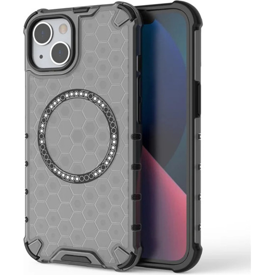 Techsuit - Honeycomb Shield Magsafe - Iphone 14 - Black