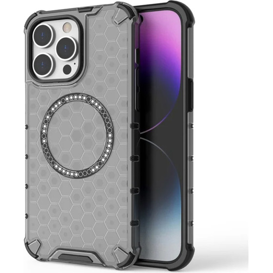 Techsuit - Honeycomb Shield Magsafe - Iphone 14 Pro - White