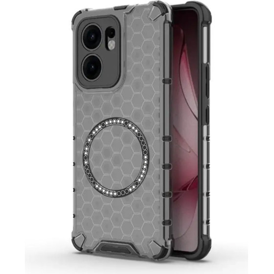Techsuit - Honeycomb Shield Magsafe - Oppo Reno13 F 4G / Reno13 F 5G / Reno13 Fs 5G - Black
