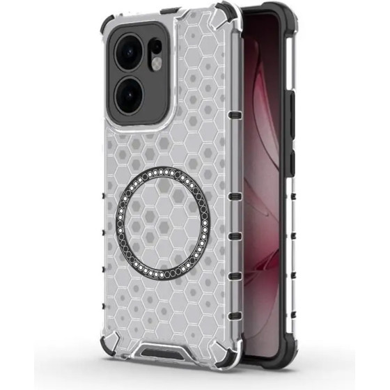 Techsuit - Honeycomb Shield Magsafe - Oppo Reno13 F 4G / Reno13 F 5G / Reno13 Fs 5G - White