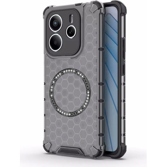 Techsuit - Honeycomb Shield Magsafe - Xiaomi Redmi Note 14 5G - Black