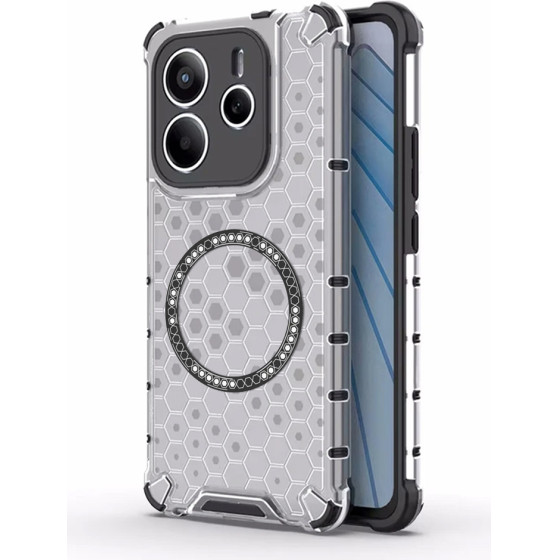 Techsuit - Honeycomb Shield Magsafe - Xiaomi Redmi Note 14 5G - White