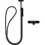 Techsuit - Rope Crossbody Strap - For Phones, Carabiner, Nylon Braided, Durable, Adjustable - Onyx Shadow - (RCS1-03)