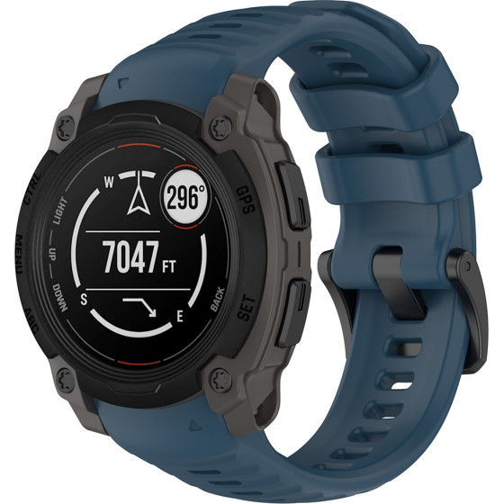 Techsuit - Watchband 22mm (W076) - Garmin Instinct E 40mm - Navy Blue