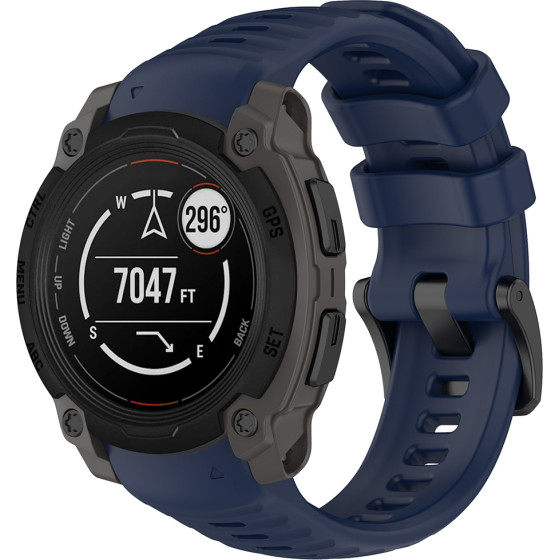 Techsuit - Watchband 22mm (W076) - Garmin Instinct E 45mm - Dark Blue