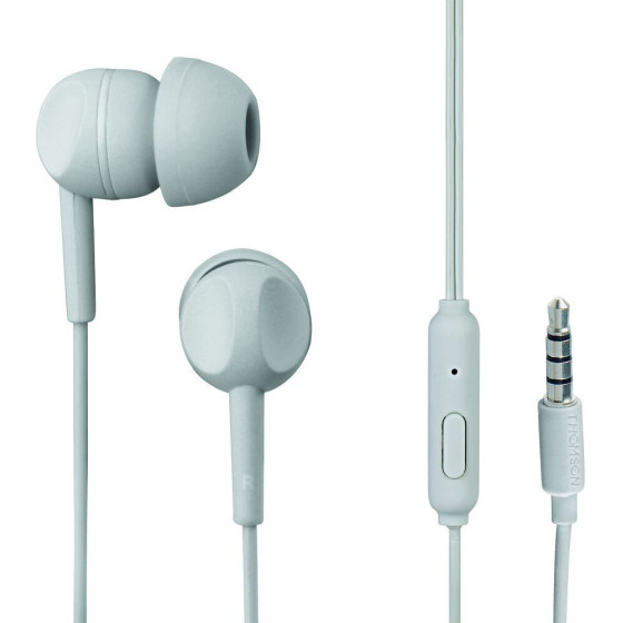 Thomson Wire Earphones Jack 3,5 Mm With Microphone EAR3005GY gray