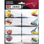 Cars - Stickers For An Exercise Book Or a Book (16 pcs.) - (ELE0233)