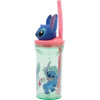 Disney Stitch - Cup With Straw And 3D Figure From The Flowers Collection (360 ml) - (74869)