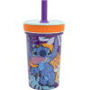 Disney Stitch - Dropsafe Spill-Proof Mug With Silicone Straw From The Aloha Collection 370 Ml - (75087)