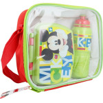 Mickey Mouse - Breakfast / Lunchbox Set + Water Bottle 530 Ml In a Bag - (44241)