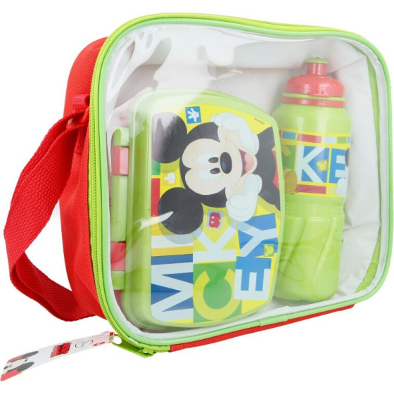 Mickey Mouse - Breakfast / Lunchbox Set + Water Bottle 530 Ml In a Bag - (44241)
