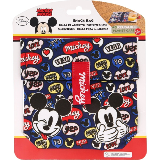 Mickey Mouse - Reusable Snack Bag - (41005)