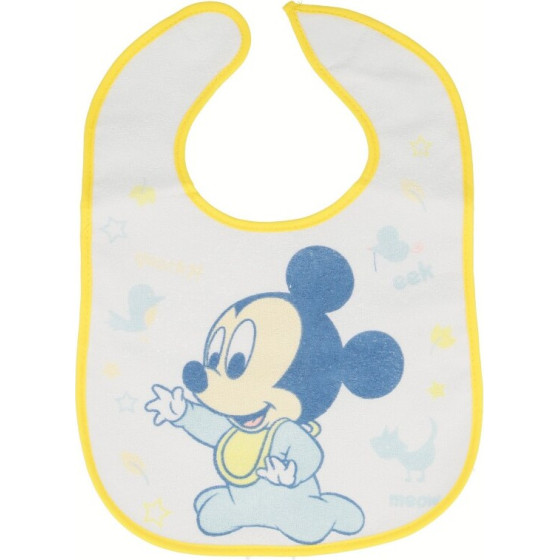 Mickey Mouse - Small Bib With Velcro (2 pcs) - (39891)