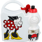 Minnie Mouse - Lunchbox And Water Bottle 400 Ml Set - (13216)