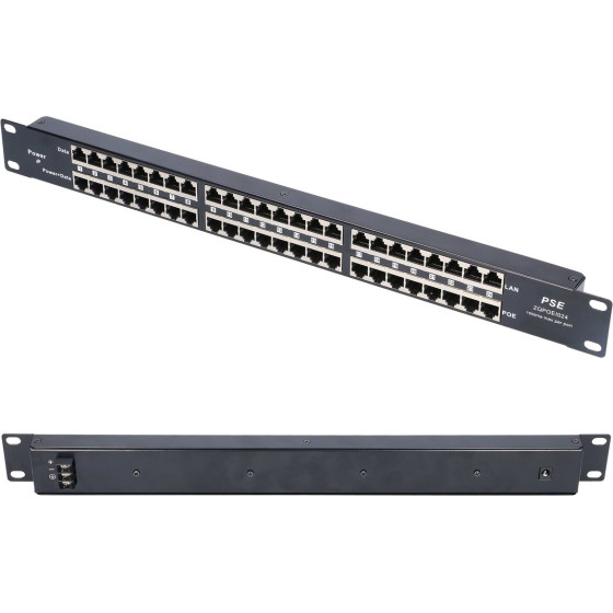 EXTRALINK 24 Port | Poe Injector | 24x 100Mb/s RJ45, Rackmount - (EX.2015)