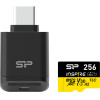 Silicon Power ����� ������ Microsdxc Inspire �� Card reader, 256GB, UHS-I U3 A1 V30 - (SP256GBSTXLA2VC2)
