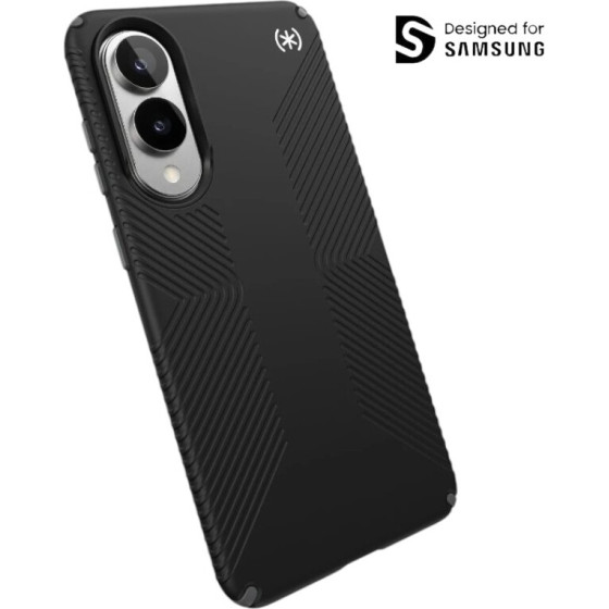 Speck Presidio2 Grip Magnet - Case Samsung Galaxy S25 Edge Magsafe (Black/Slate Grey/White) - (150932-3205)