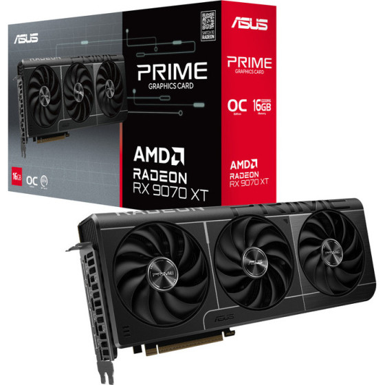 Asus Vga PRIME-RX9070XT-O16G, 16GB, GDDR6 - (90YV0L71-M0NA00)