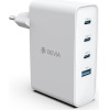 Devia Wall Charger Extreme Pd Gan 100W 3x USB-C 1x Usb white