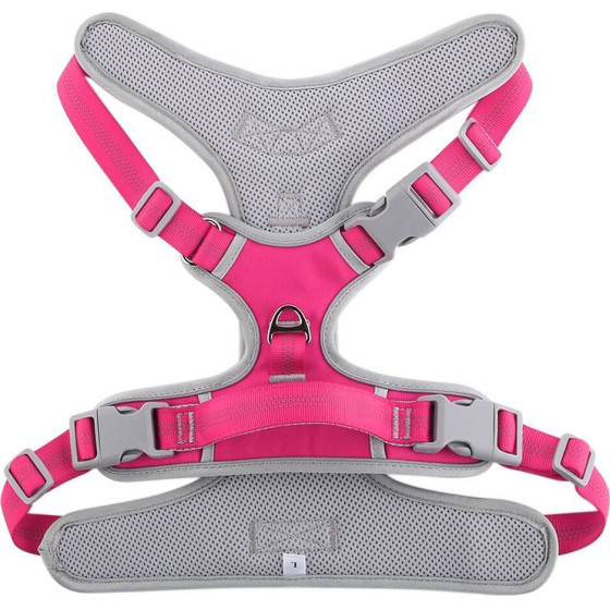 Dog Harness Oxford B Size S Pink Grey OEM