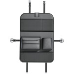 Foldable Car Organizer For Front Seats With Compartments D03-B Black OEM
